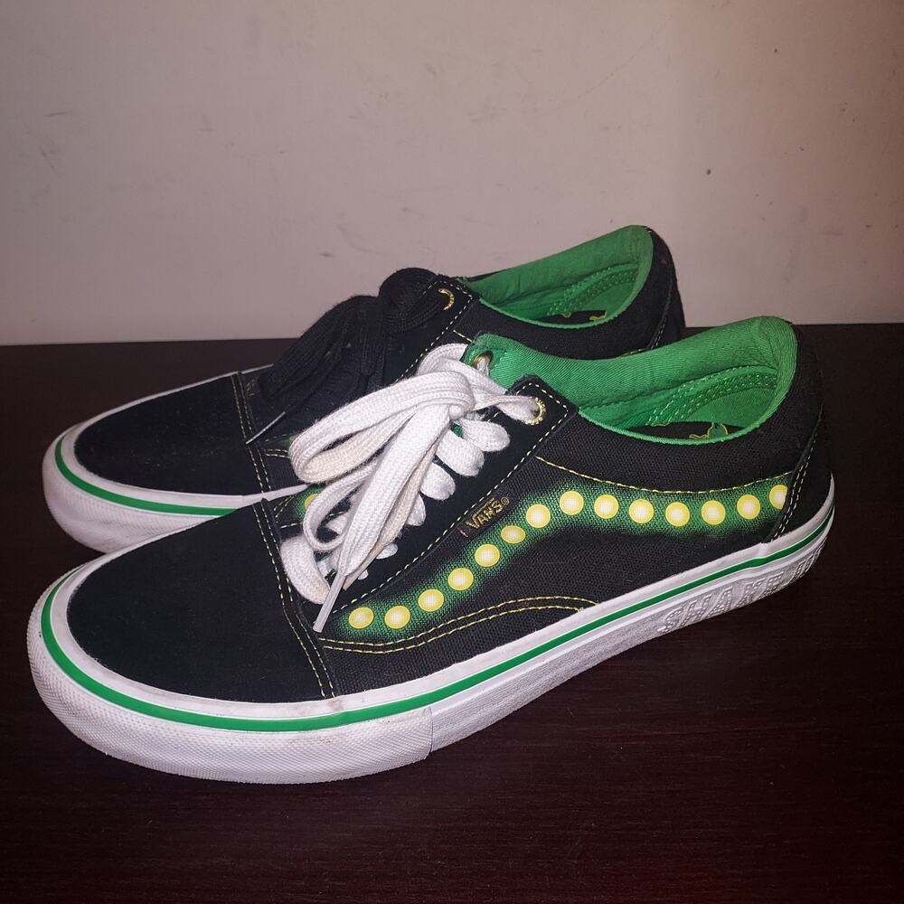 Vans Shake Shunt Mens Sneakers 9M Lace Up Canvas Suede Low Top Pro Skate Black